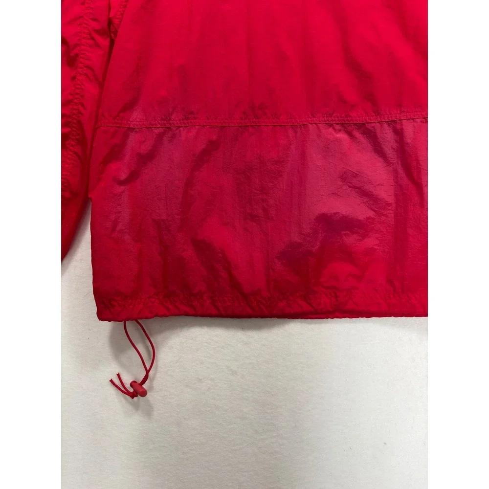 Vintage Jerzees Coca-Cola Windbreaker Mens Large Red Half Zip Anorak Jacket